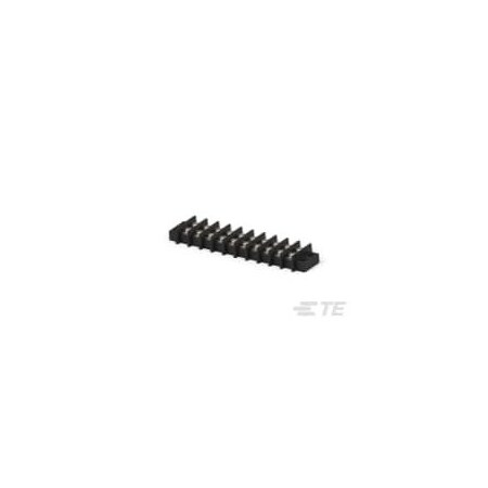 Te Connectivity Barrier Strip, 2 Row, 25 A, 300 V, 14 AWG, Pin Termination 1-1546671-0